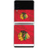 NHL Blackhawks Red Stripes Galaxy Z Flip4 5G Skin